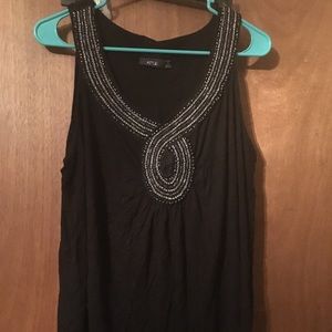 APT 9 blinged tank, black 🏵